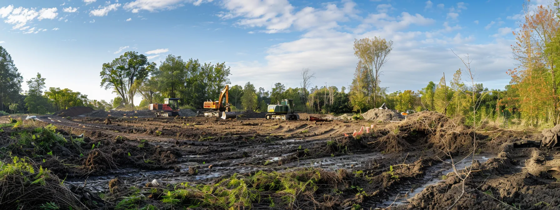 land clearing near Tarboro